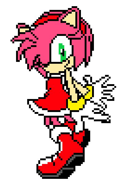 Amy Rose Pixel Art by Nikkomarston on DeviantArt