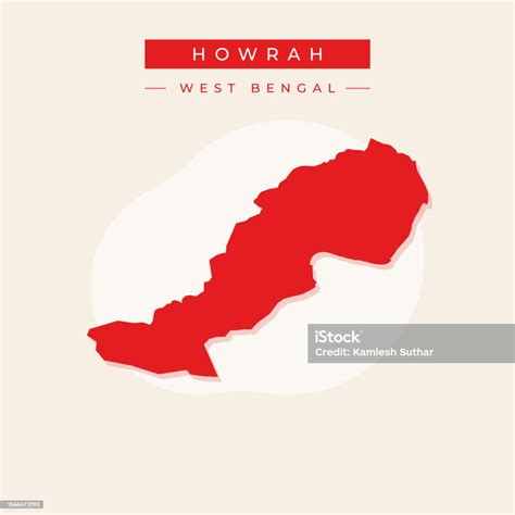 Vector Illustration Vector Of Howrah City Map India City Stock Illustration - Download Image Now ...