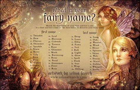 Fairy name | Fairy names, Fantasy names, Name generator