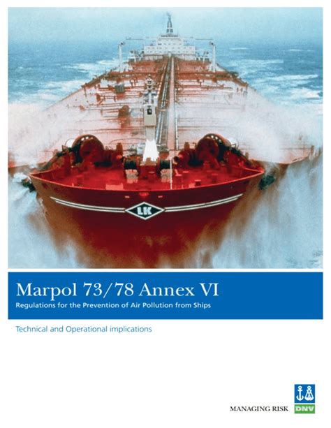 Marpol 73/78 Annex VI