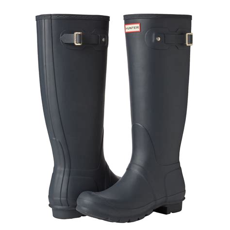 Hunter Women's Original Tall Rain Boots, Navy, Size 6 - Walmart.com