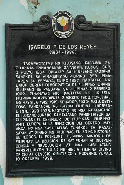 Read the Plaque - Isabelo F. de los Reyes historical marker