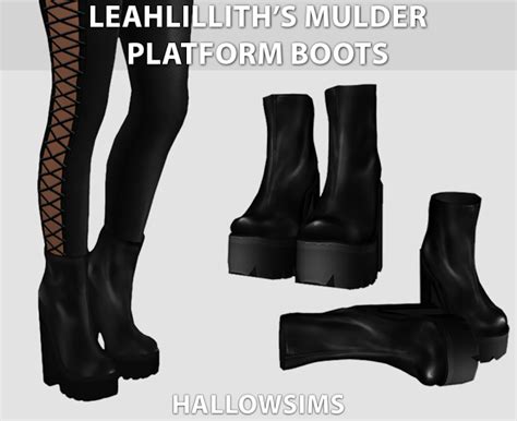 LeahLillith’s Mulder Platform Boots | LycaSims | Sims 4 clothing, Sims 4 cc, Sims 4