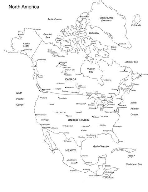 Map of North America | WhatsAnswer