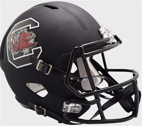 riddell south carolina gamecocks matte black replica speed full size helmet