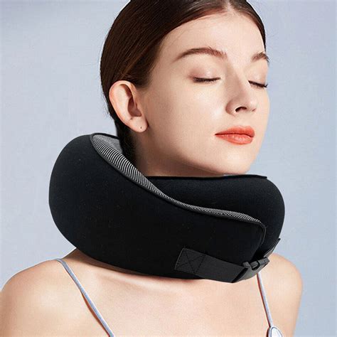 Airplane Neck Pillow Comfy Memory Foam Car Pillow for Airplane Office (Black) | eBay
