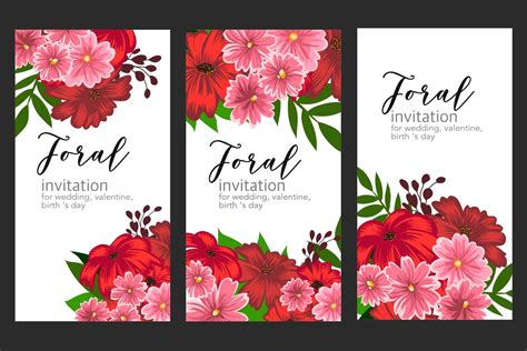 Floral flower wedding banner card 622281 Vector Art at Vecteezy