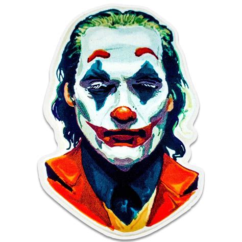 Joaquin Phoenix from Joker - Pancake Art Sticker | Dancakes