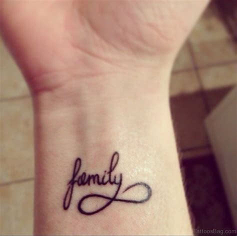 51 Pretty Family Wording Tattoos On Wrist