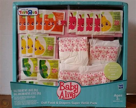 Baby Alive Hasbro Doll Food Juice Diapers, Toys R Us Super Refill Pack ...