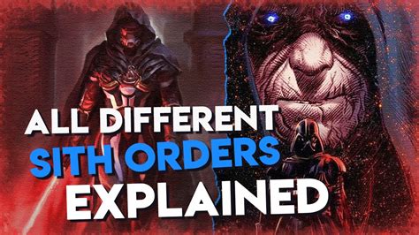 Why Each Sith Order was so Different to the Last - YouTube