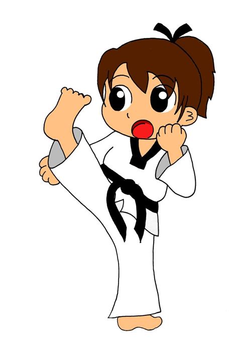 Girl Tae Kwon Do Clip Art