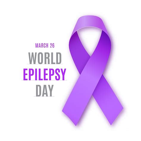 Premium Vector | World epilepsy day. purple ribbon symbol.