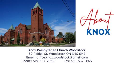 About Us – Knox Presbyterian Church