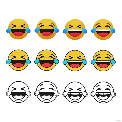 Laughing Emoji Vector in Illustrator, SVG, JPG, EPS, PNG - Download | Template.net