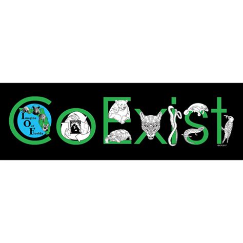 CoExist Bumper Sticker | Imagine Our Florida, Inc