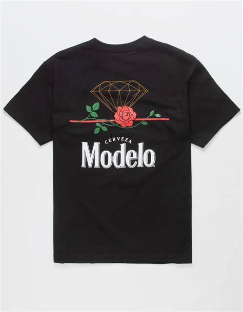 DIAMOND SUPPLY CO. x Modelo Rose Mens Tee - BLACK | Tillys