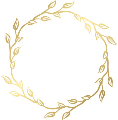 Gold Leaf Border Png Clipart - Full Size Clipart (#5746842) - PinClipart