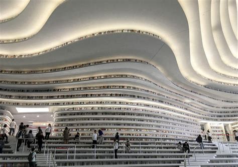 Magnificent new library in Tianjin becomes online hit[1]- Chinadaily.com.cn