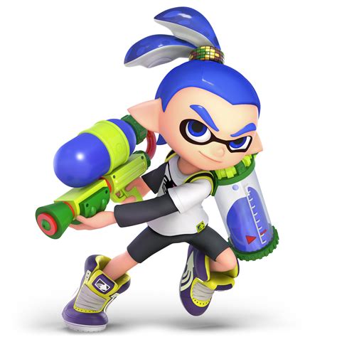 Inkling Boy Render. | Super Smash Brothers Ultimate | Super smash bros characters, Super smash ...