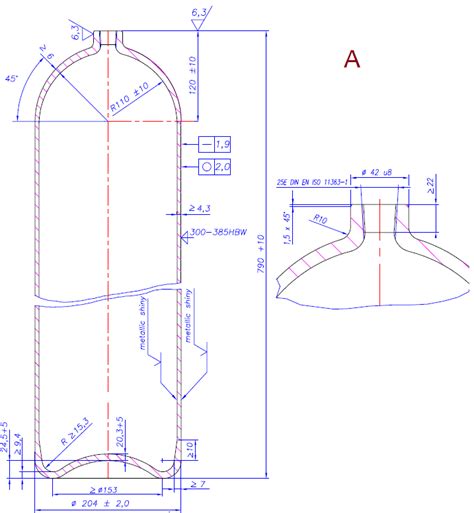 gas cylinder dimensions