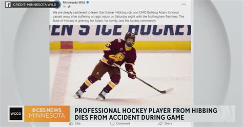 Minnesota native Adam Johnson dies after pro hockey game in UK - CBS Minnesota