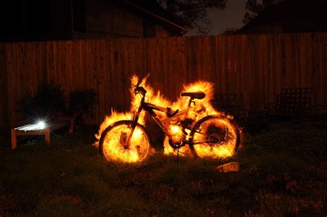 Burning Bike Photograph by Tyler Thompson - Fine Art America