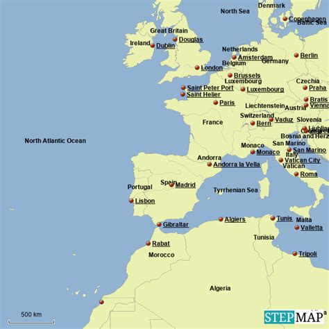 StepMap - Northwest Europe - Landkarte für Germany