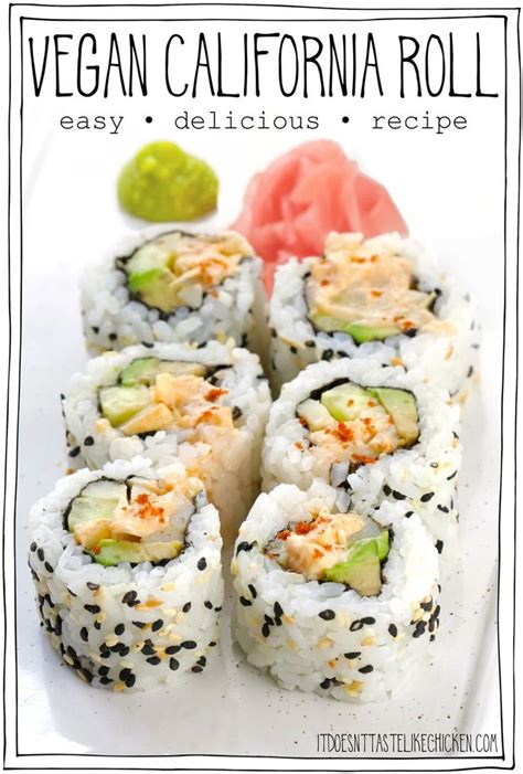 Vegan California Roll! | Recipe | Recipes, Vegetarian sushi, Vegan recipes