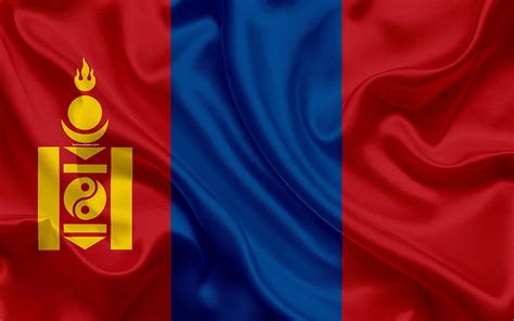 Flag of Mongolia, silk texture, Asia, mongolia flag HD wallpaper | Pxfuel