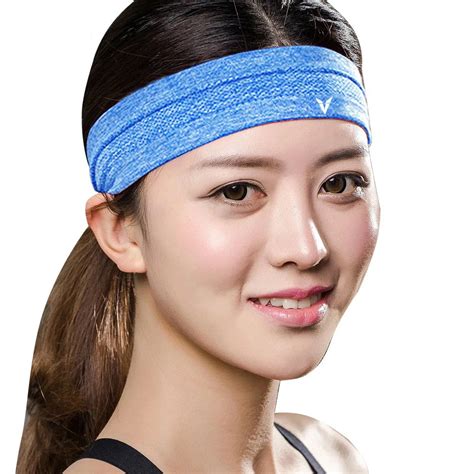 Veidoorn Professional Sweatband Head Sports Moisture wicking Non slip ...