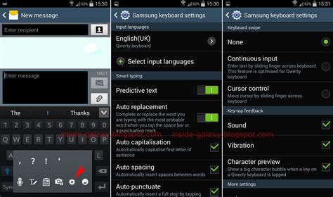 Inside Galaxy: Samsung Galaxy S4: How to Customize Samsung Keyboard Settings in Android 4.4 Kitkat