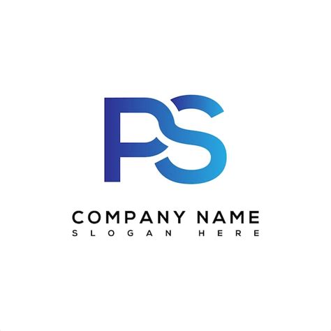 Initial Letter PS Logo Template Design Royalty Free SVG,, 52% OFF