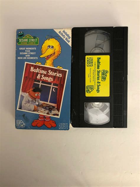 MY SESAME STREET HOME VIDEO Bedtime Stories & Songs VHS 1986 TESTED ...