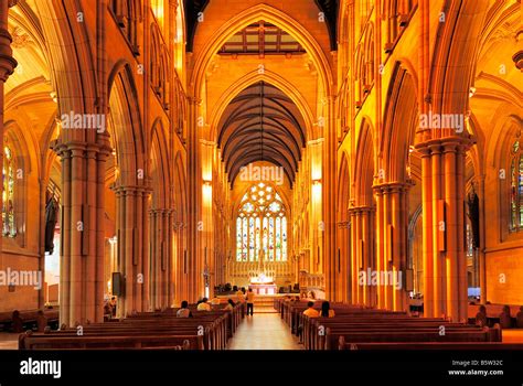 Inside the St. Mary's Cathedral, Sydney, New South Wales, Australia ...