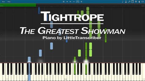 The Greatest Showman - Tightrope (Piano Cover) OST Soundtrack by LittleTranscriber - YouTube