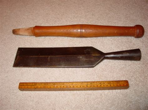 LARGE 3" Timber Framing Slick Chisel w/ Handle Douglass | #47425168