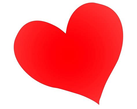 Enda stor röd hjärta Gratis Stock Bild - Public Domain Pictures