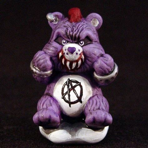 Killer Care Bears Punk Bear anarchy by UndeadEd on Etsy