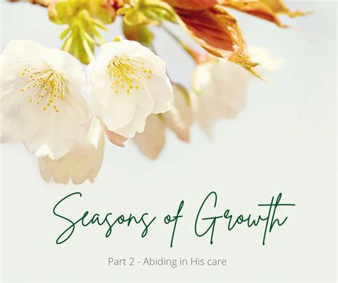 Seasons of Growth: Part 2- Abiding in His Love - Mission Women