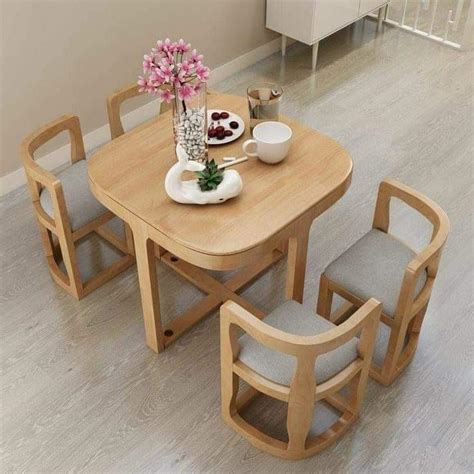 Space Saver Dining Table Set (4-seaters), Furniture & Home Living, Furniture, Tables & Sets on ...