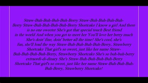 Strawberry Shortcake Theme Song Lyrics - YouTube