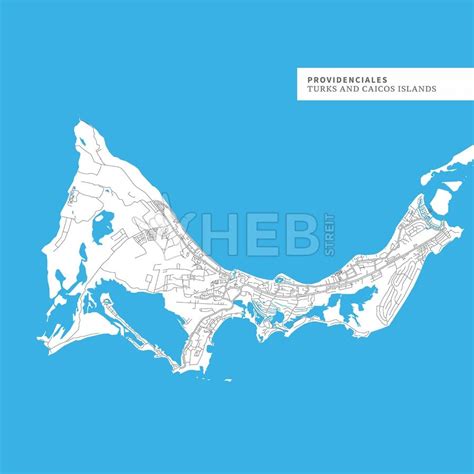 Map of Providenciales Island - HEBSTREITS | Providenciales, Island map ...