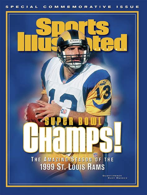 St. Louis Rams Qb Kurt Warner, Super Bowl Xxxiv Champions Sports ...