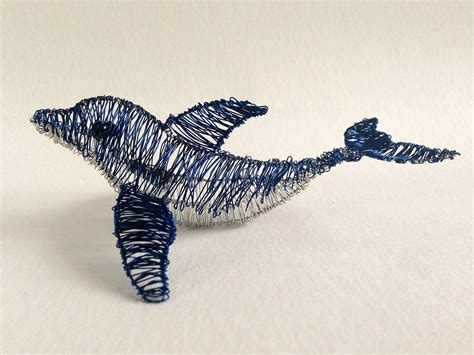 Wire Dolphin flipper Dolphin Ornament Marine Metal Art - Etsy