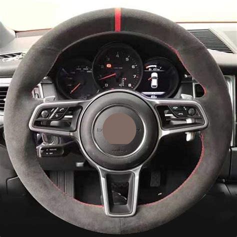 DIY Car Steering Wheel Cover Fit For Porsche Cayenne Macan Panamera 911 ...