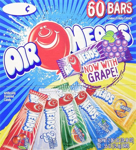 AIRHEADS BARS VARIETY PACK, PARTY, 60 COUNT - Sandyswim