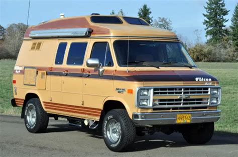 1989 Chevrolet G20 Falcon Intervec 4x4 Motorhome Camper Van RV Wagon Chevy K5 GM for sale ...