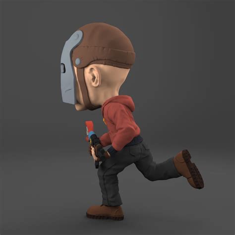 Cartoon Character sculpt from game Rust 3D Model $9 - .fbx .obj .max ...