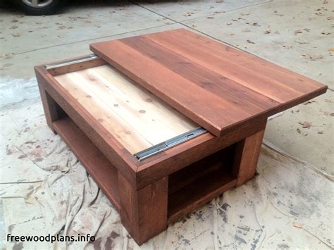 28 Woodworking Plans with Hidden Compartments 2019 | Coffee table farmhouse, Diy farmhouse ...